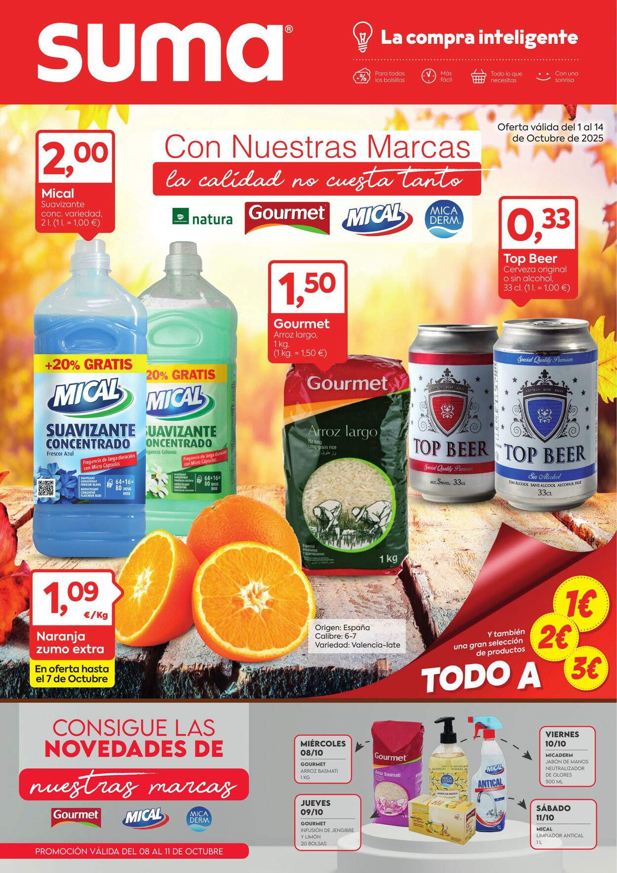 Folleto Suma Supermercados - Ofertas y Promociones | Suma 1 oct., 2025 - 14 oct., 2025